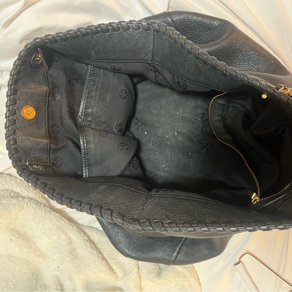 Tory Burch Black Leather Tote Bag - Picture 6 of 11
